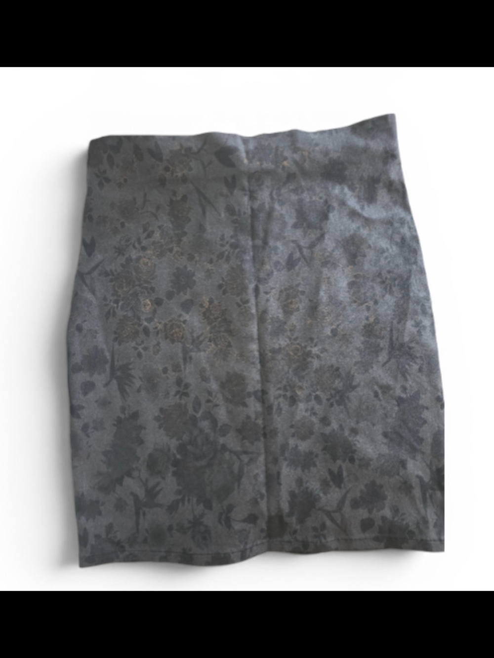 Women's Floral Jacquard Pencil Skirt - Gray